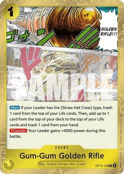 Gum-Gum Golden Rifle - OP15-116 (Foil, R)