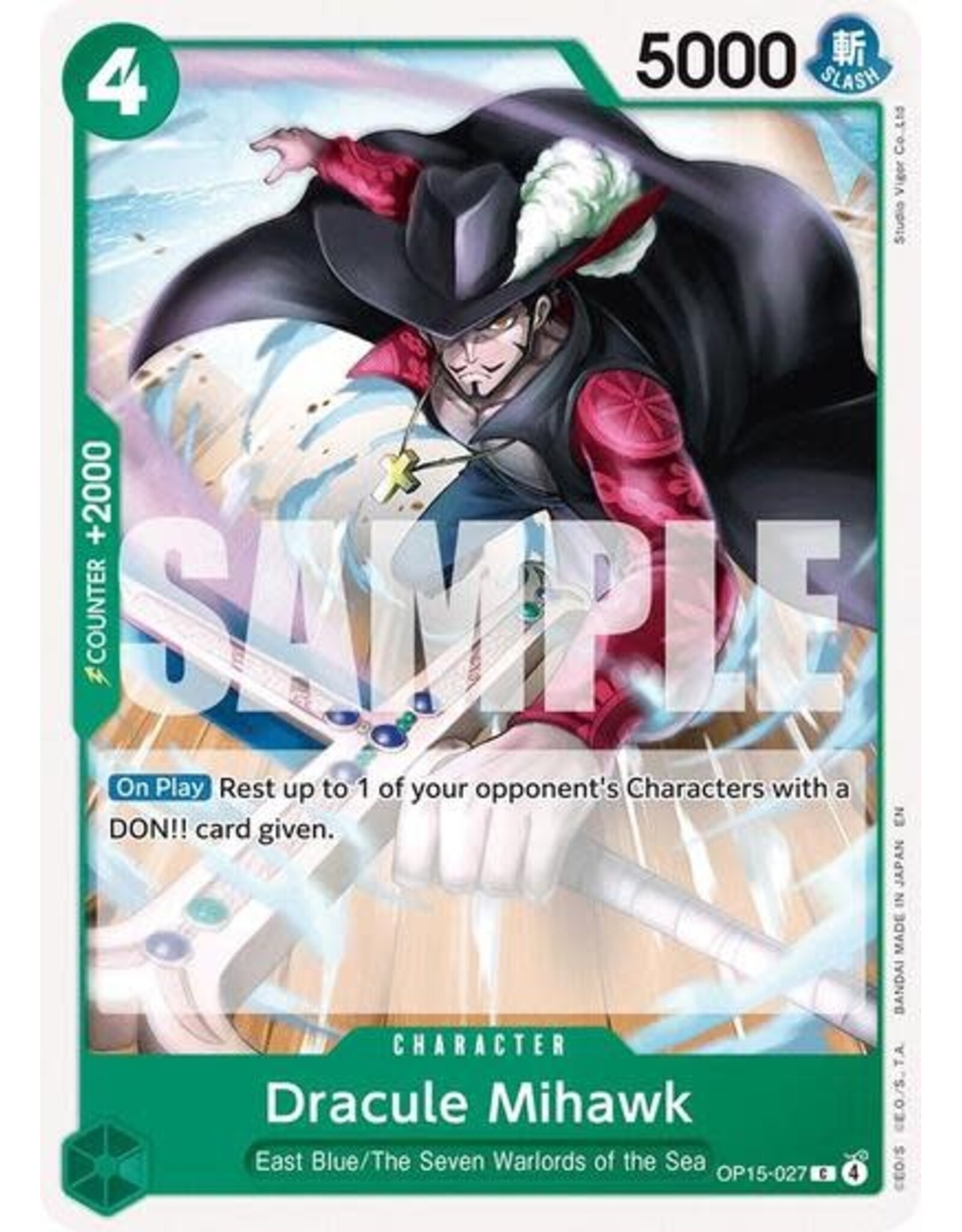 Dracule Mihawk - OP15-027 (Normal, C)