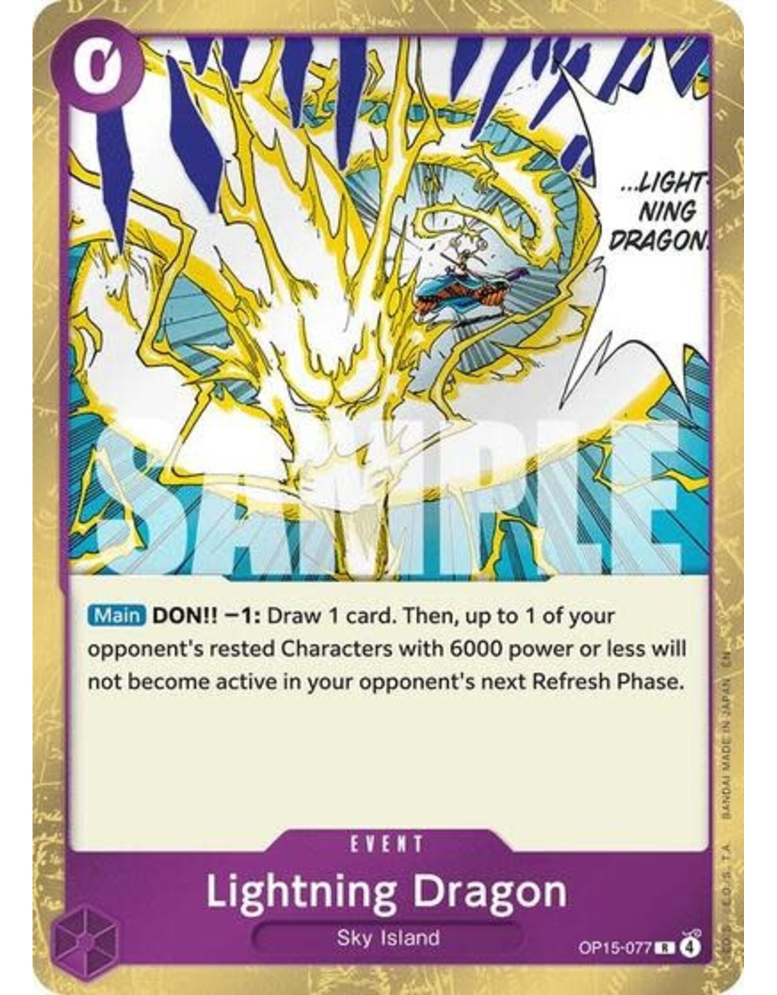 Lightning Dragon - OP15-077 (Foil, R)