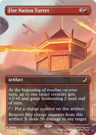 Fire Nation Turret (Borderless) - 64 (Foil, R)