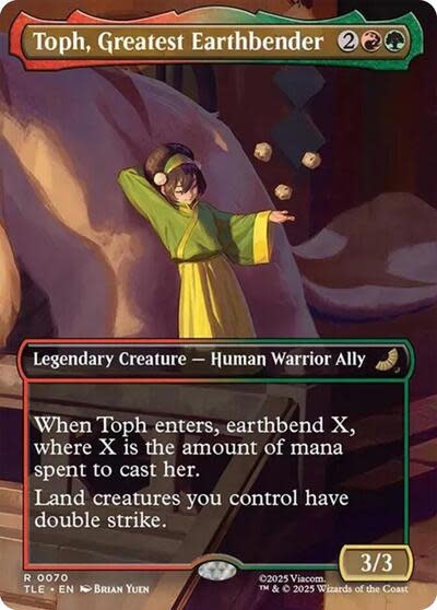 Toph, Greatest Earthbender (Borderless) - 70 (Foil, R)