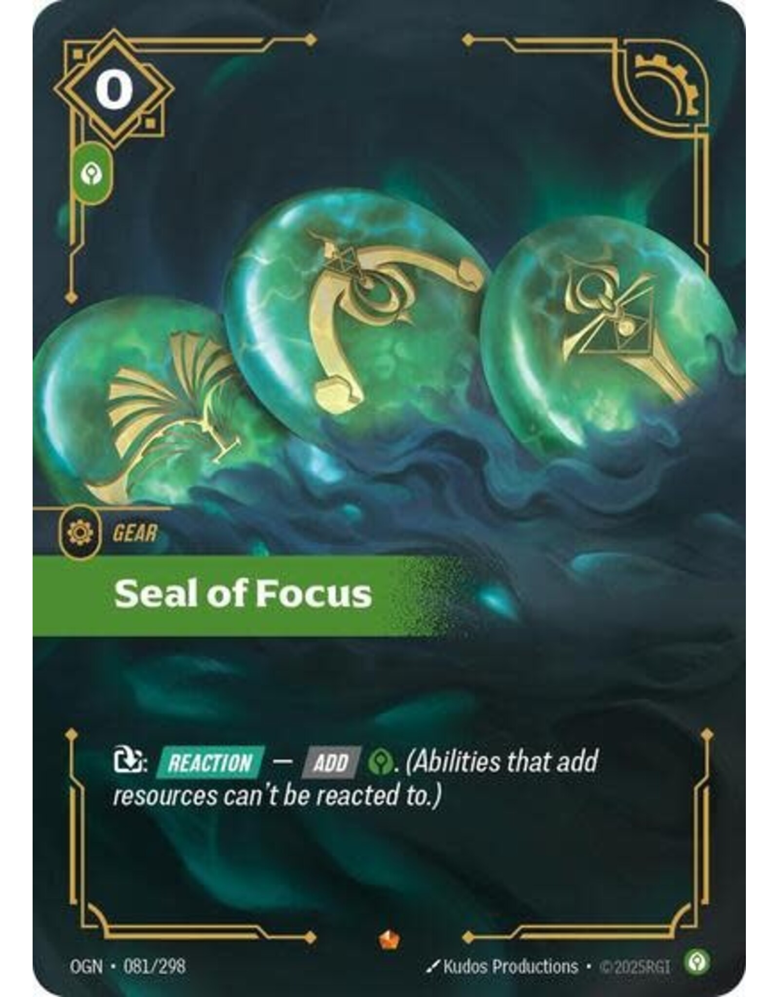 Seal of Focus - 081/298 (Foil, Epic)