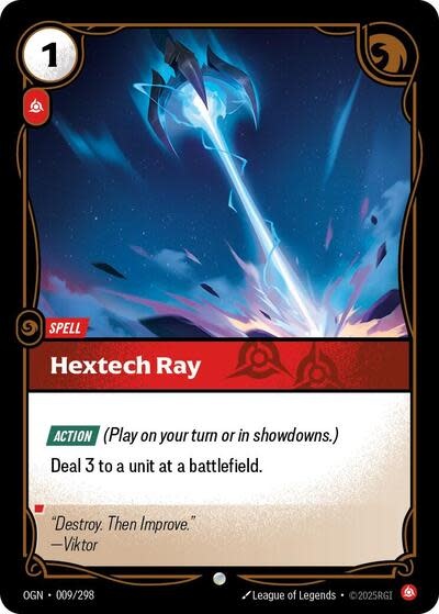 Hextech Ray - 009/298 (Normal, Common)