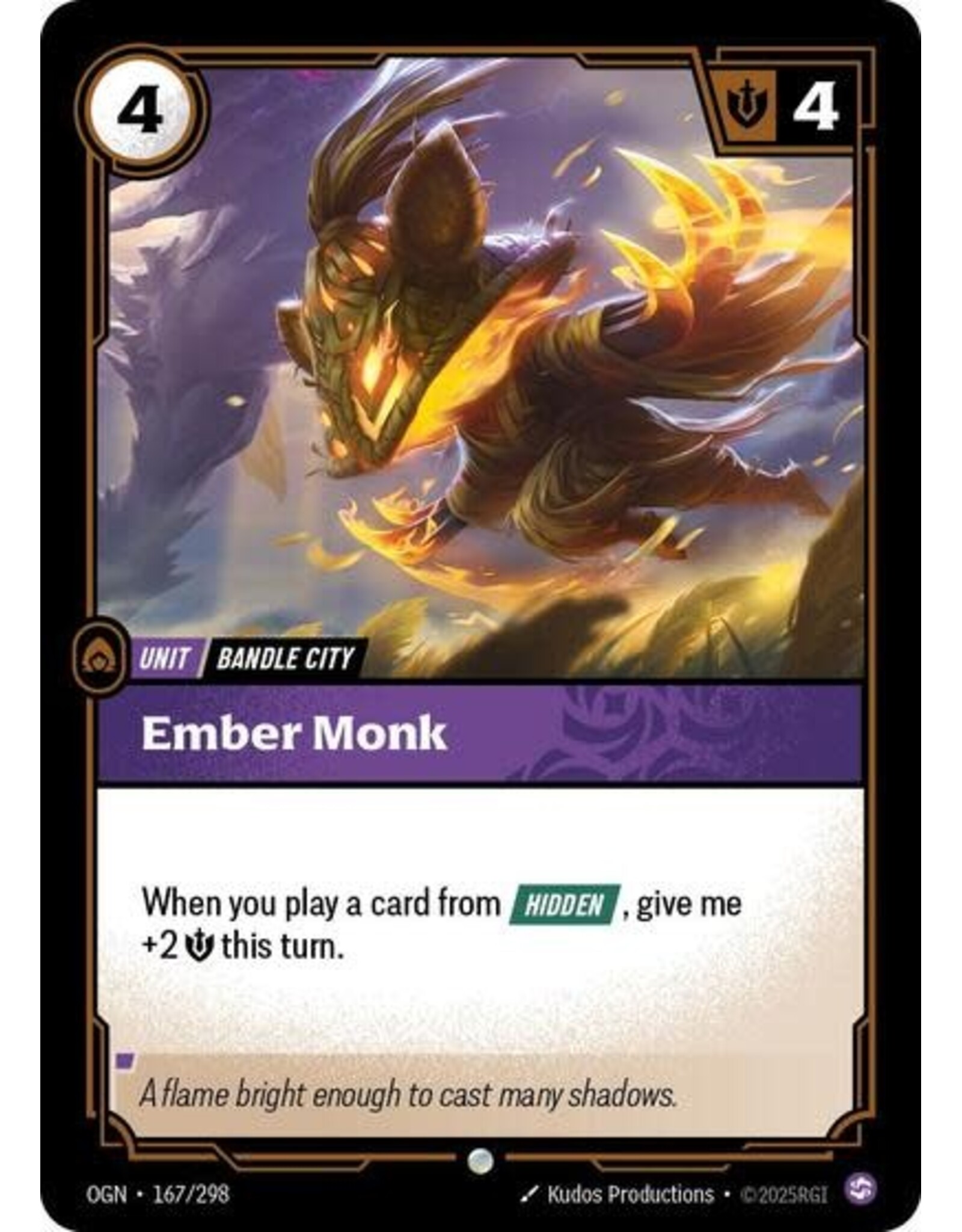 Ember Monk - 167/298 (Normal, Common)