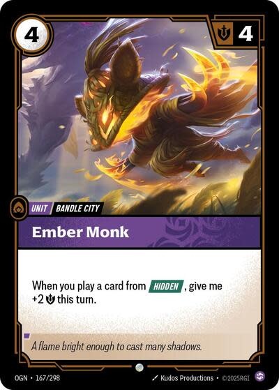 Ember Monk - 167/298 (Normal, Common)
