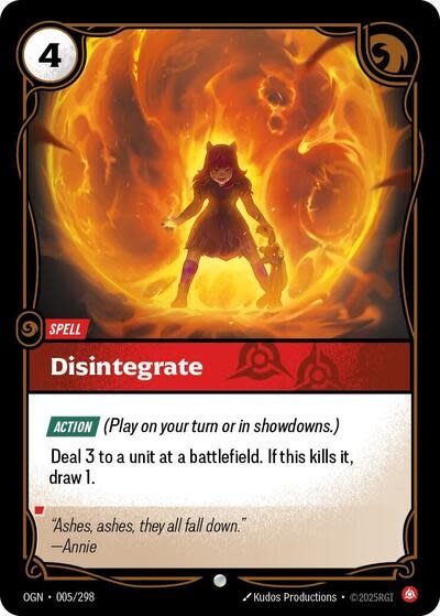 Disintegrate - 005/298 (Normal, Common)