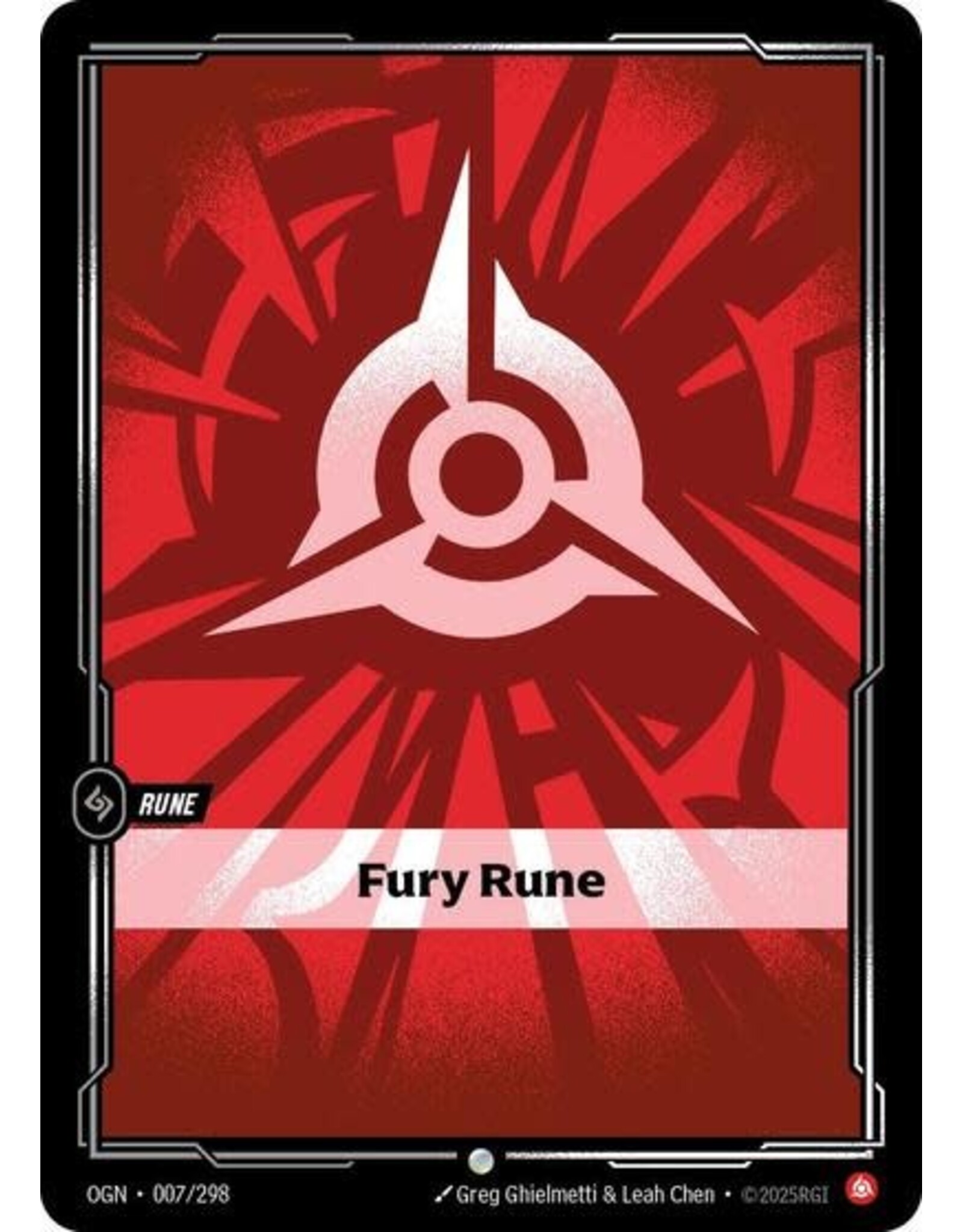 Fury Rune - 007/298 (Normal, Common)