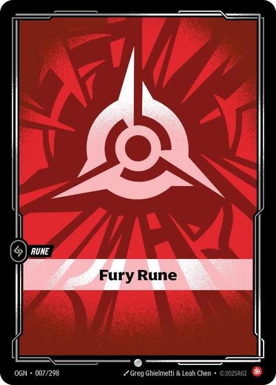 Fury Rune - 007/298 (Normal, Common)