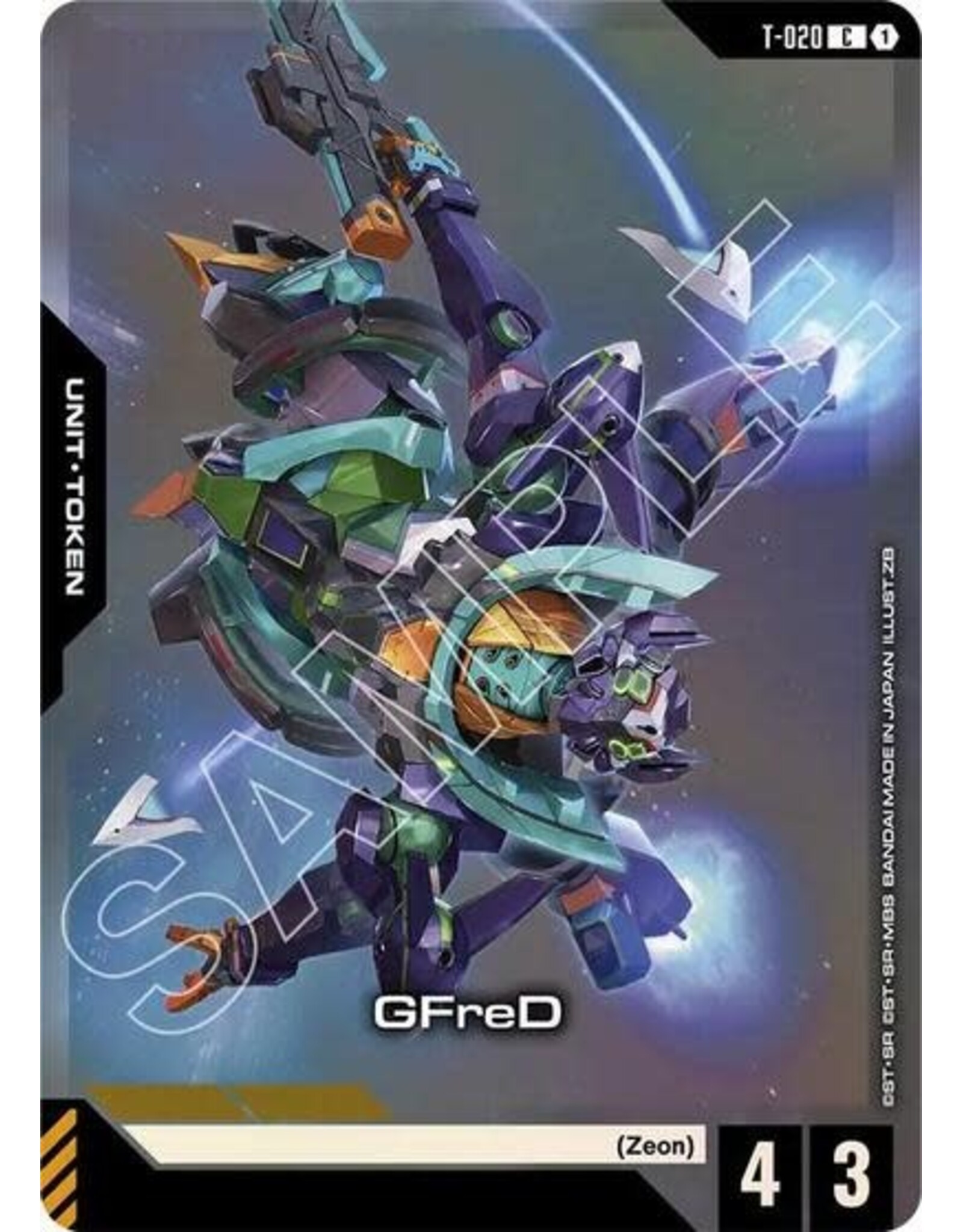 GFreD (T-020) (Premium Card Collection Gundam Assemble) (Promo) (Holofoil, Common)
