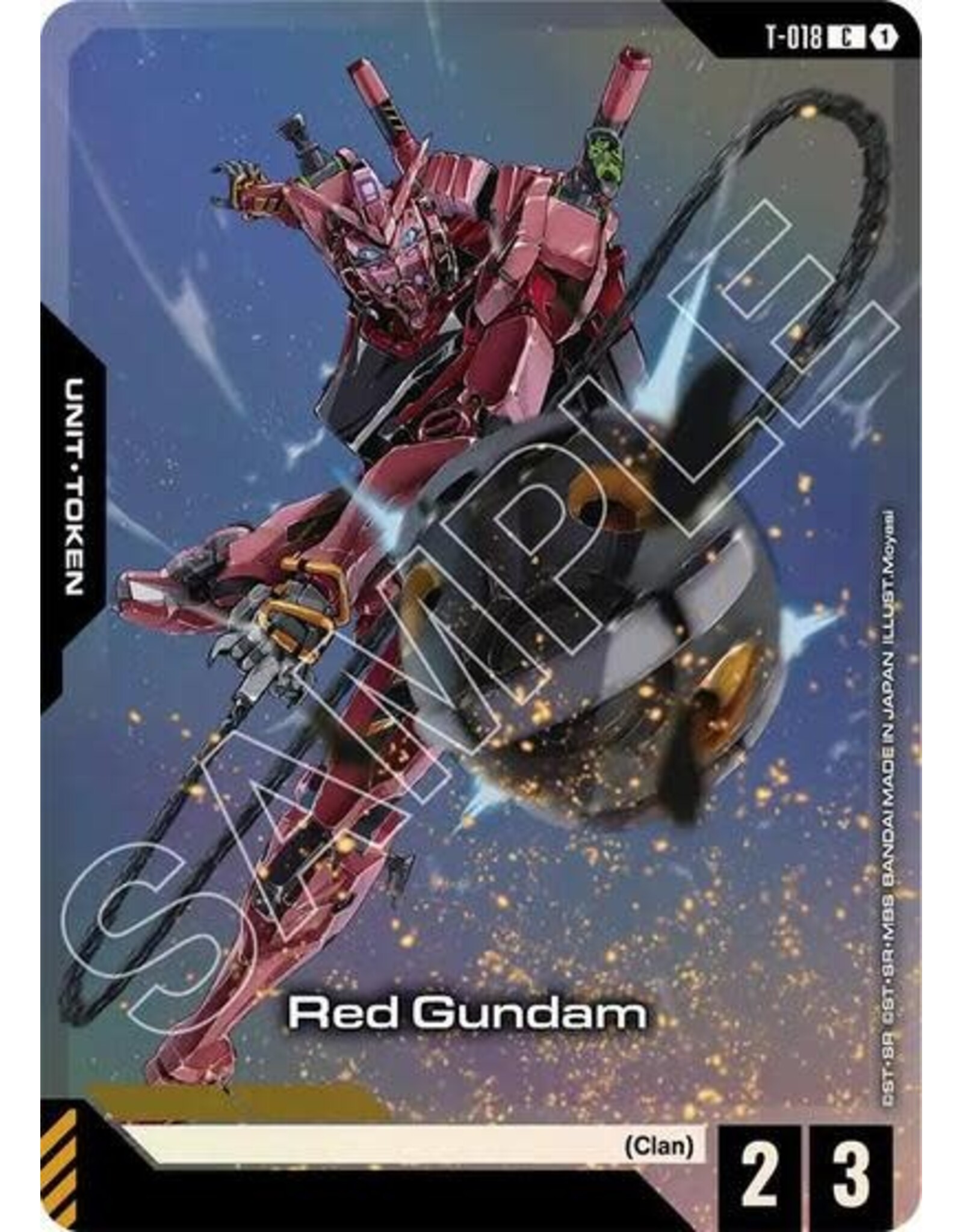 Red Gundam (T-018) (Premium Card Collection Gundam Assemble) (Promo) (Holofoil, Common)