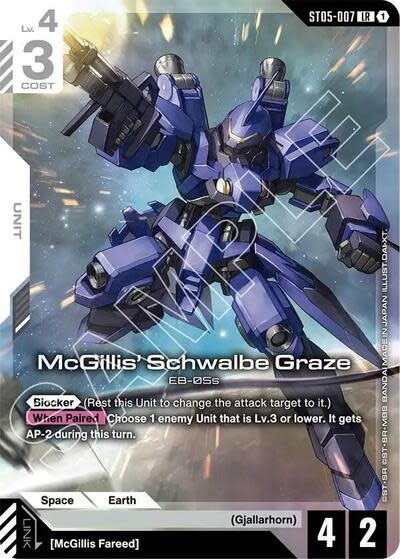 McGillis' Schwalbe Graze (Premium Card Collection Gundam Assemble) (Promo) - ST05-007 (Holofoil, Legend Rare)