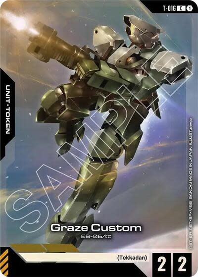 Graze Custom (Premium Card Collection Gundam Assemble) (Promo) - T-016 (Holofoil, Common)