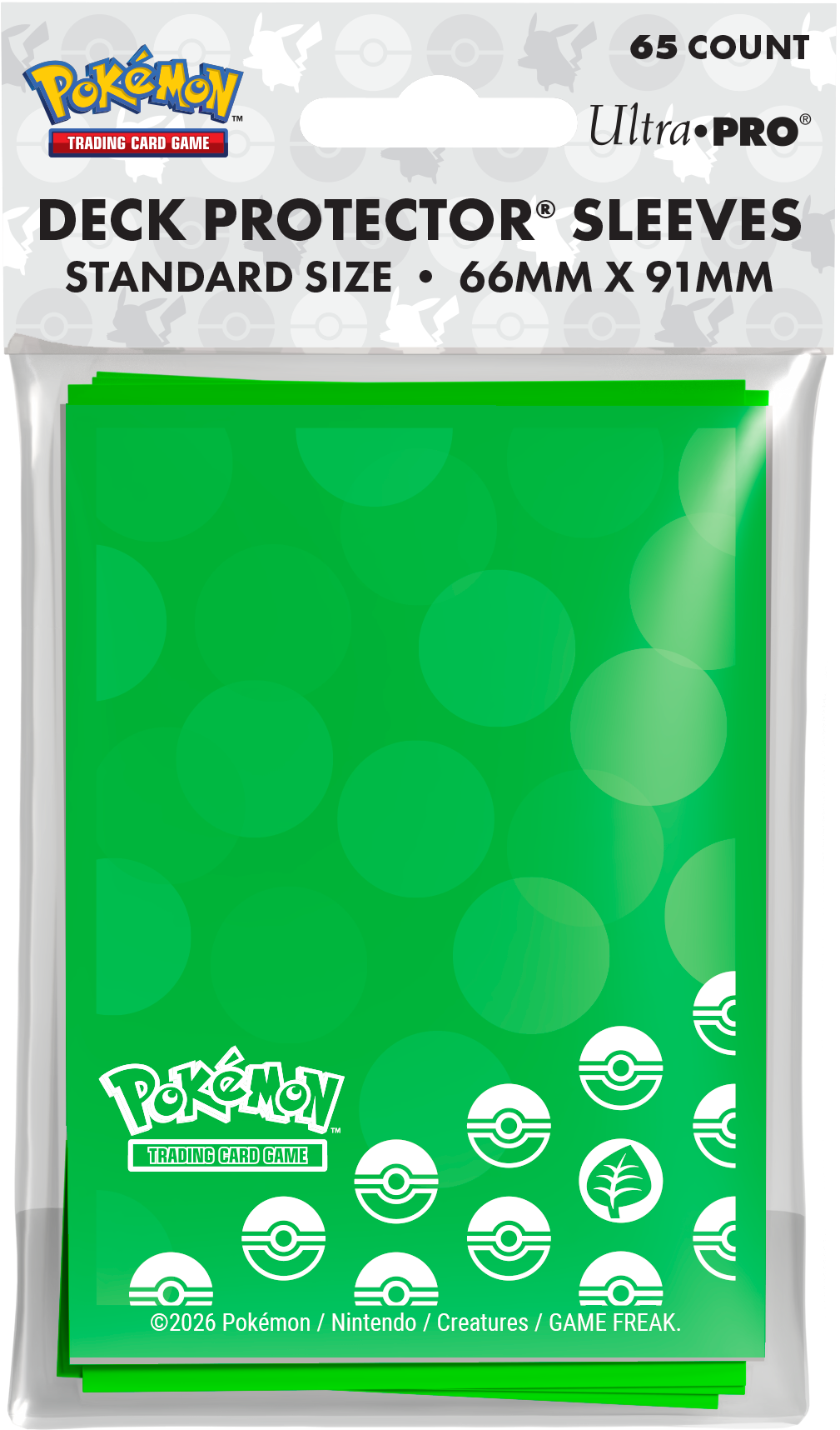 ultra pro Pokemon Trading Game - Energy Grass Deck Protector Sleeves 65CT