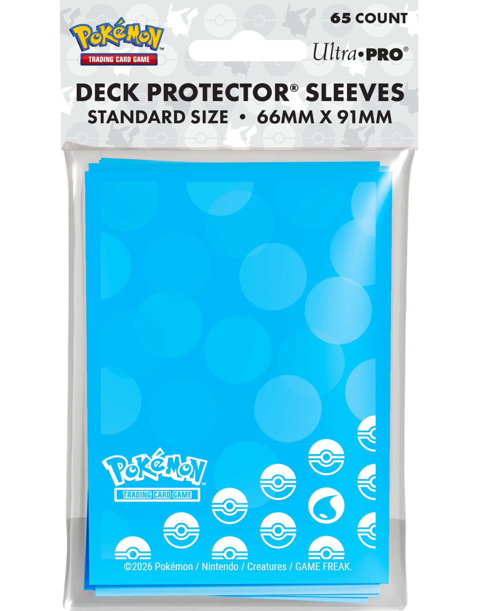 ultra pro Pokemon Trading Game - Energy Water Deck Protector Sleeves 65CT