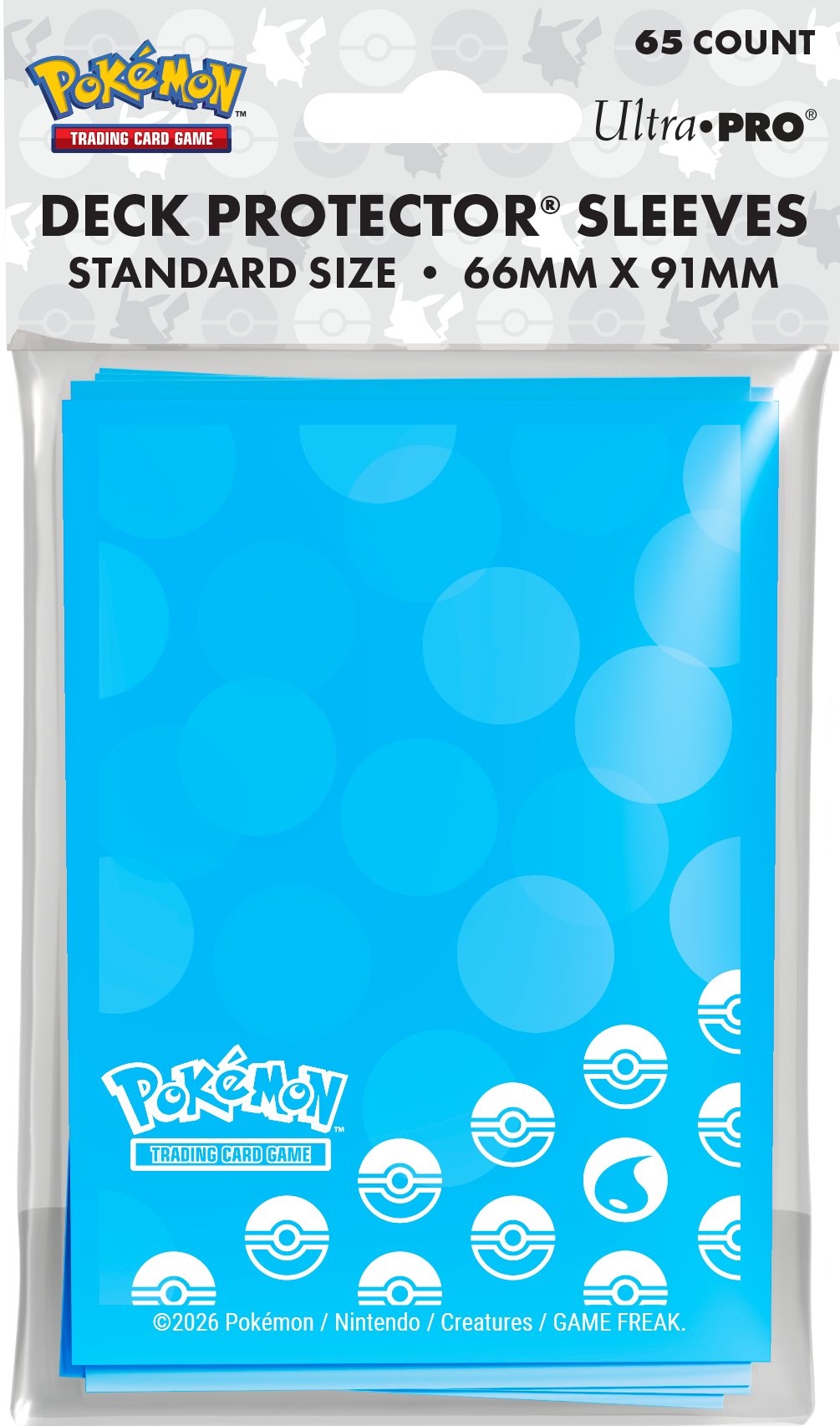 ultra pro Pokemon Trading Game - Energy Water Deck Protector Sleeves 65CT