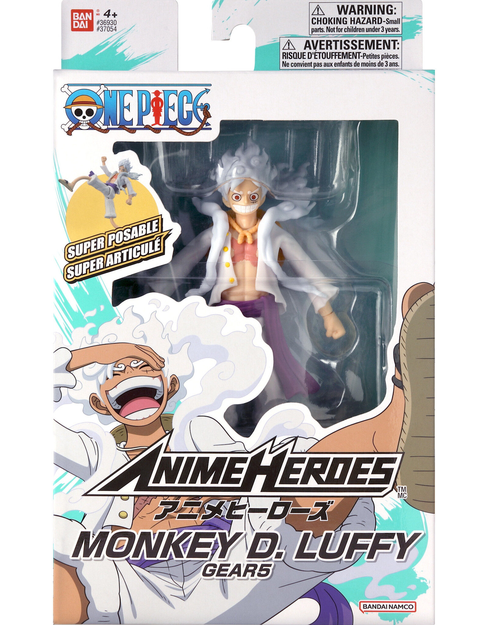 Bandai Anime Heroes: One Piece - Monkey D. Luffy Gear Action Figure