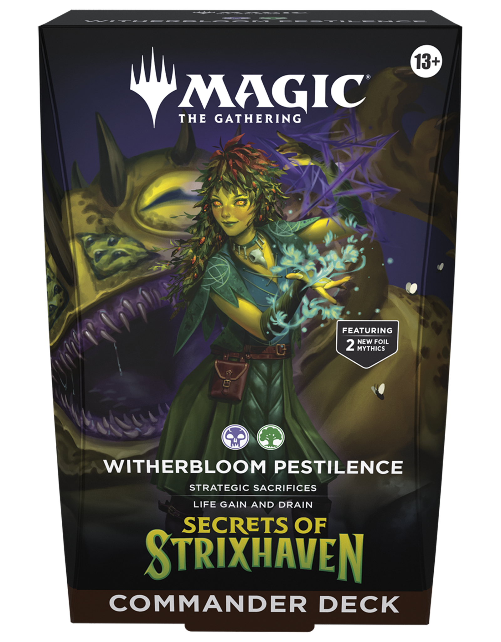 Wizards of the Coast Magic: The Gathering - Secrets Of Strixhaven Witherbloom Pestilence Commander Deck
