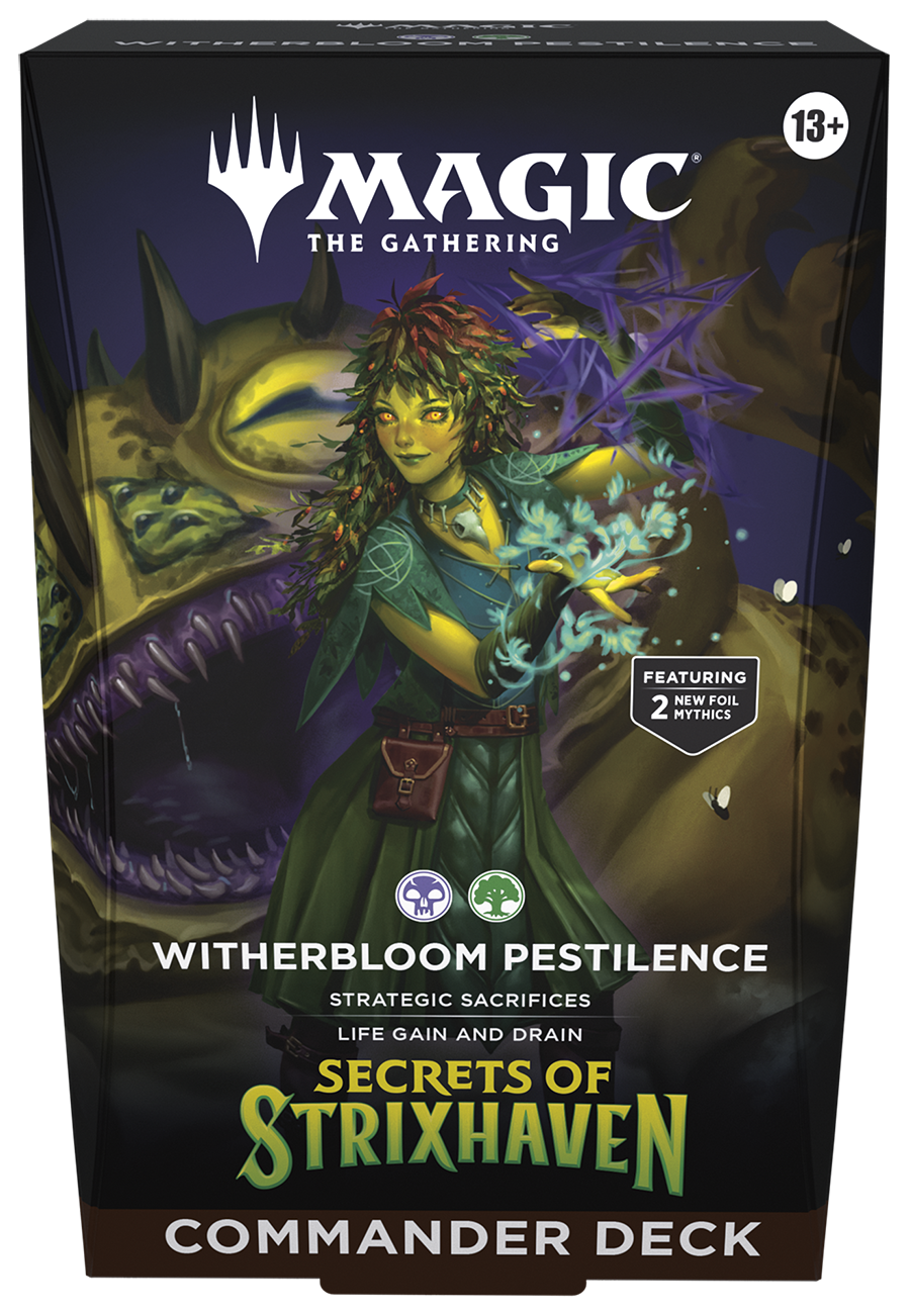 Wizards of the Coast Magic: The Gathering - Secrets Of Strixhaven Witherbloom Pestilence Commander Deck