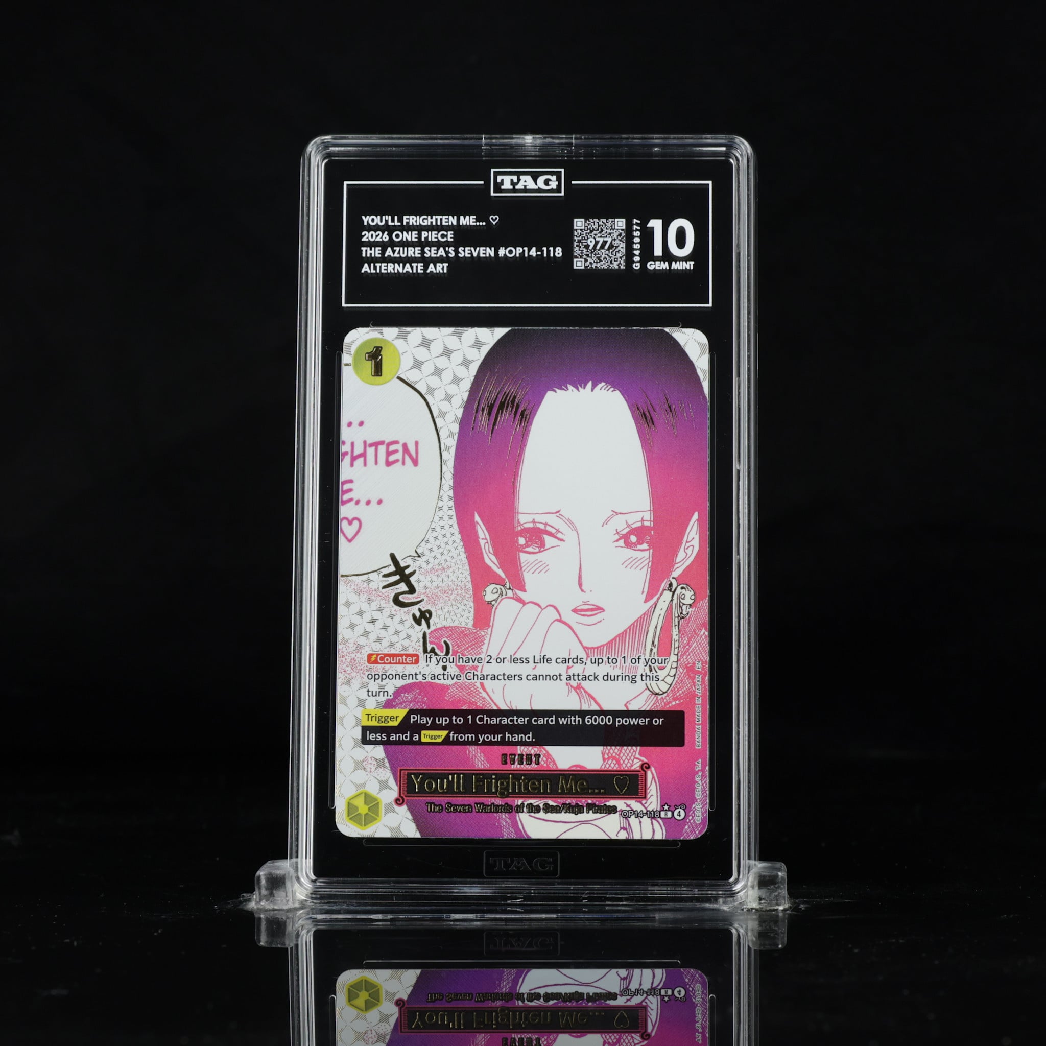 You'll Frighten Me... (Alternate Art, TAG 10 [977]) - OP14-118 (Foil, R)