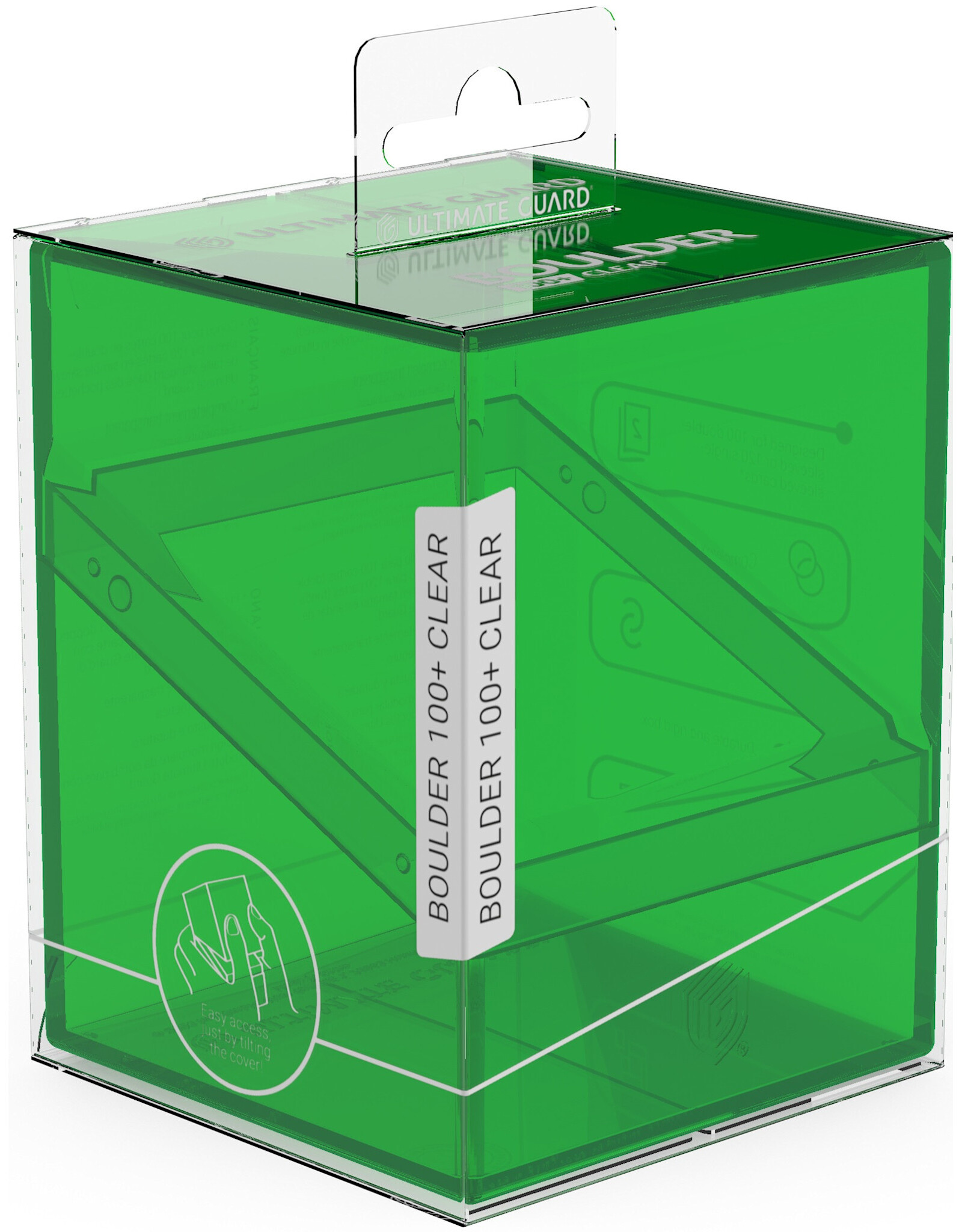 Ultimate Guard Boulder Deck Case (100+, Emerald Clear)