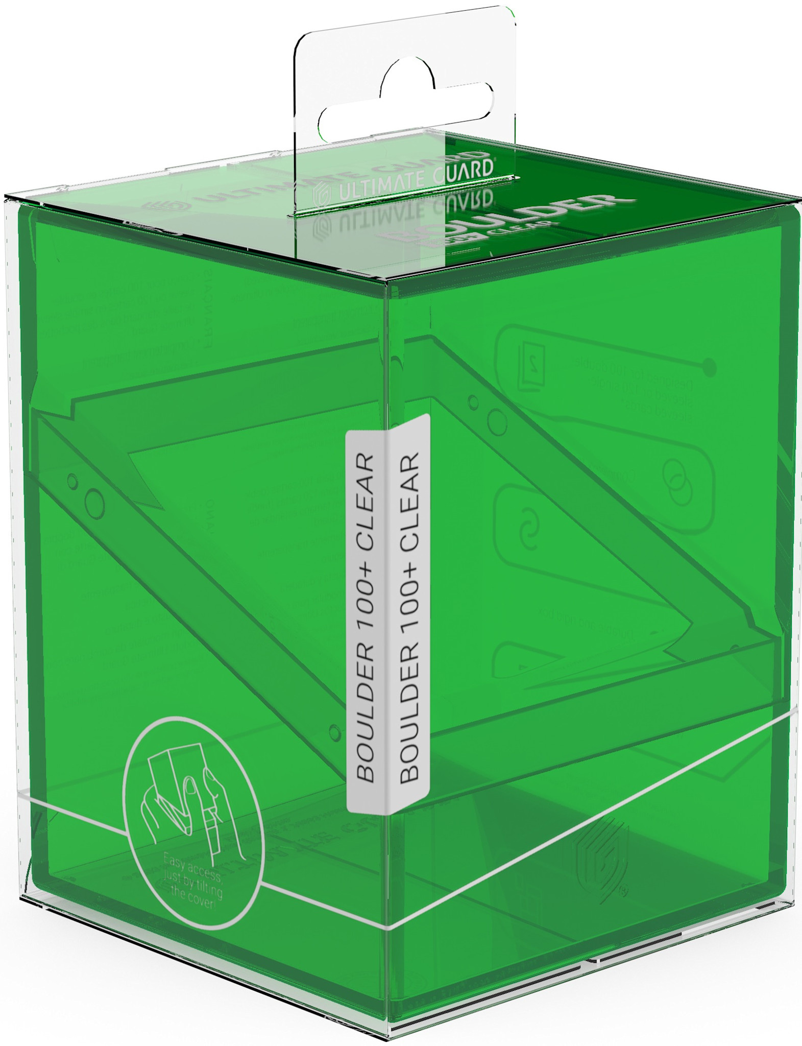 Ultimate Guard Boulder Deck Case (100+, Emerald Clear)
