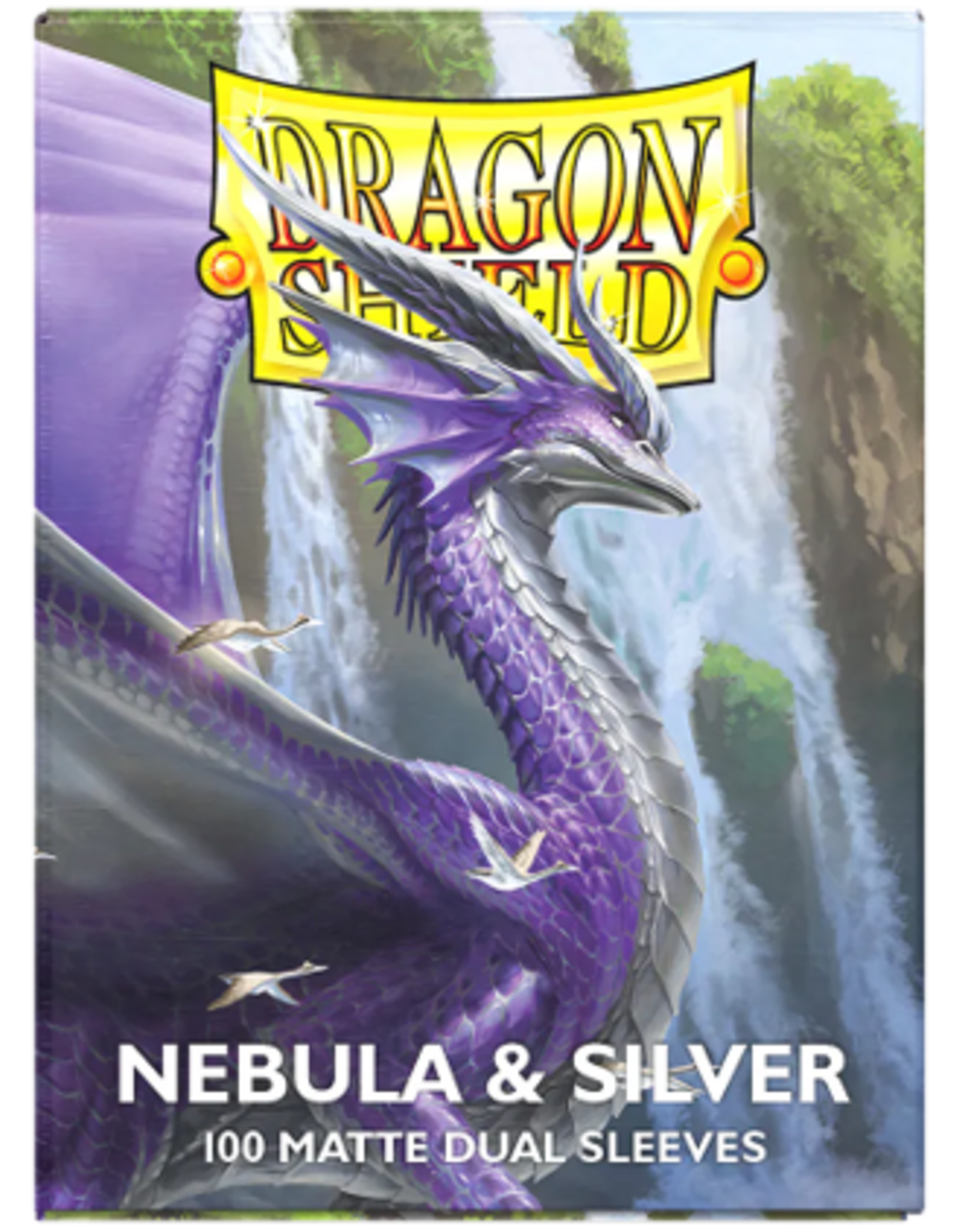 dragon shield Trading Card Sleeves (Dual Matte Nebula And Silver) 100ct