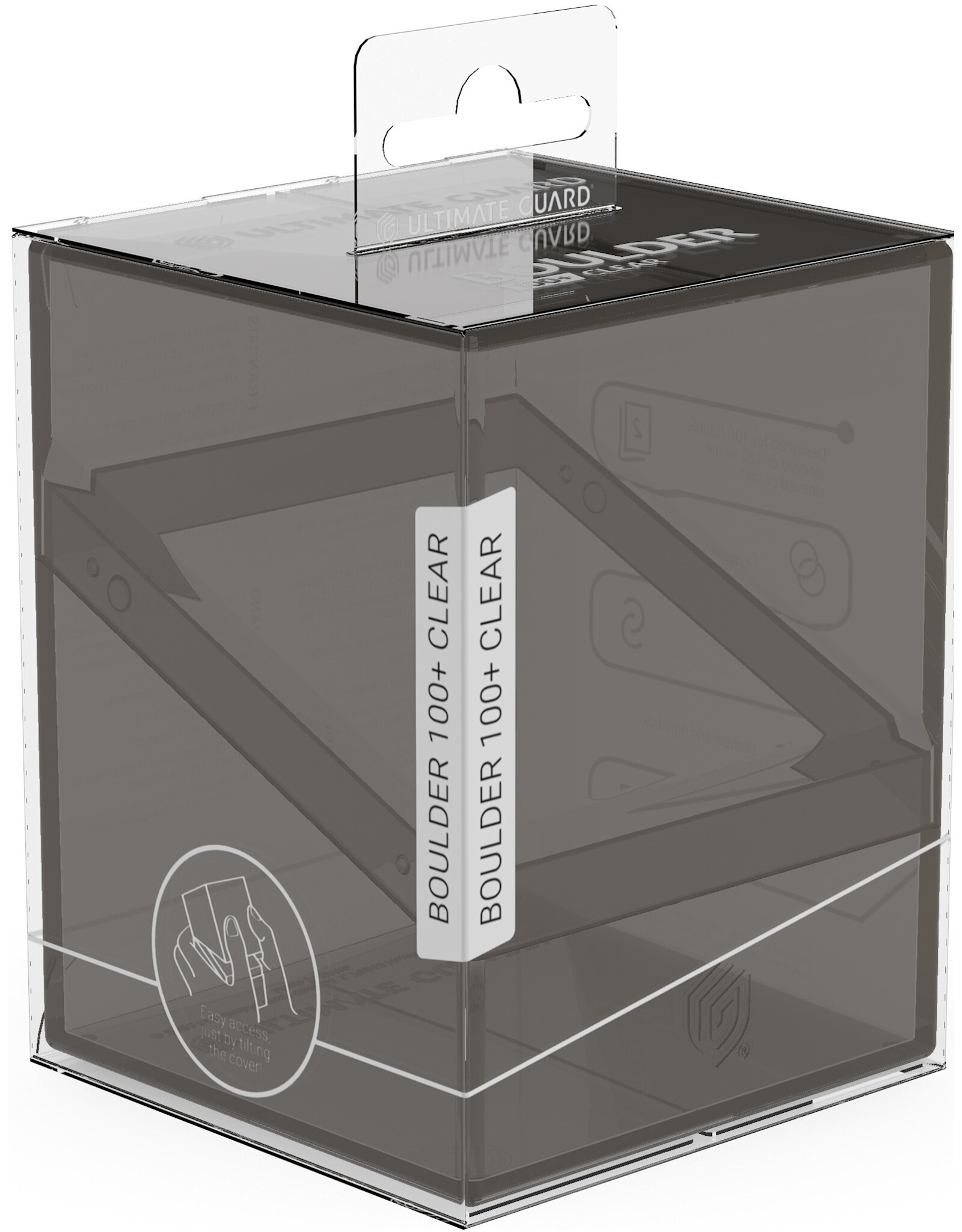 Ultimate Guard Boulder Deck Case (100+, Onyx Clear)