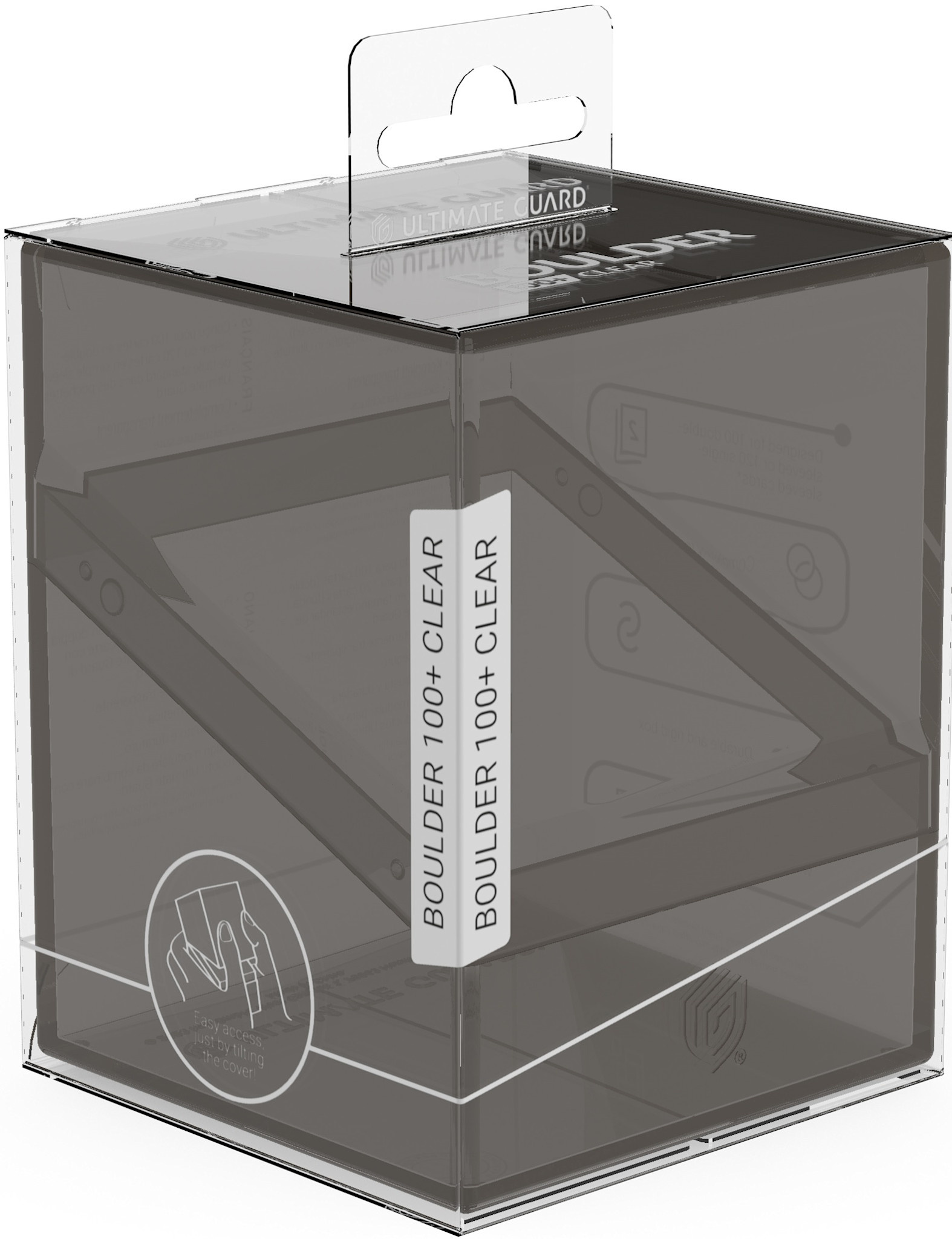Ultimate Guard Boulder Deck Case (100+, Onyx Clear)