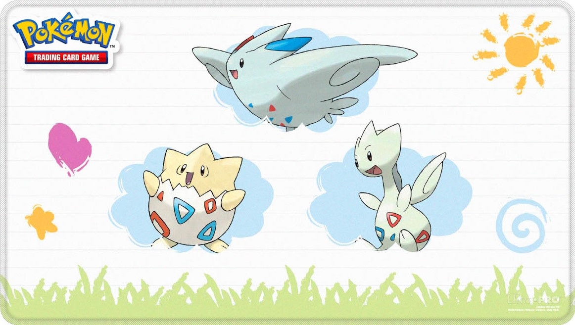 Pokemon Company Pokemon Trading Card Game - Playmat (Togepi Stitched)