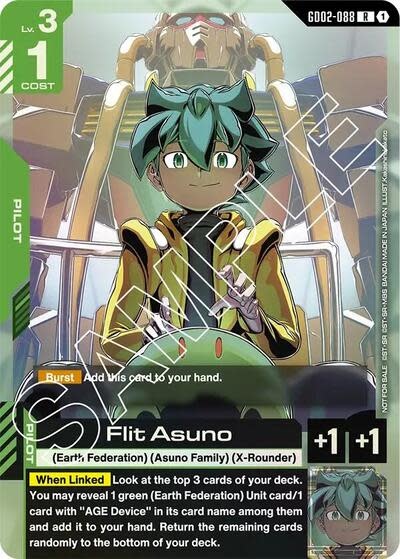Flit Asuno (GD02 Release Event) (Promo) - GD02-088 (Holofoil, Rare)