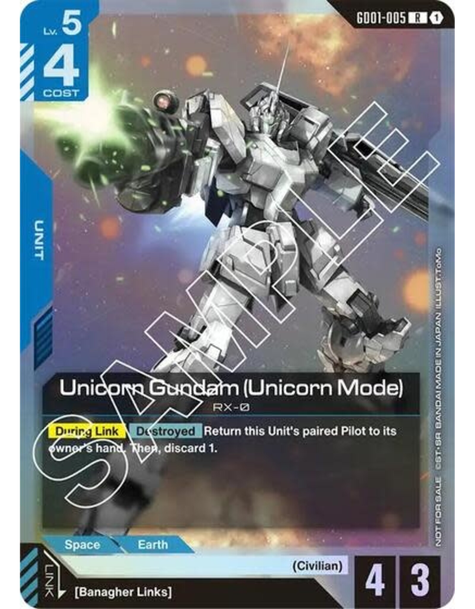 Unicorn Gundam (Unicorn Mode) (Launch Event) (Promo) - GD01-005 (Holofoil, Rare)