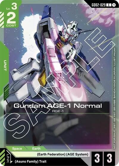 Gundam AGE-1 Normal (GD02-029) (GD02 Release Event) (Promo) (Holofoil, Common)