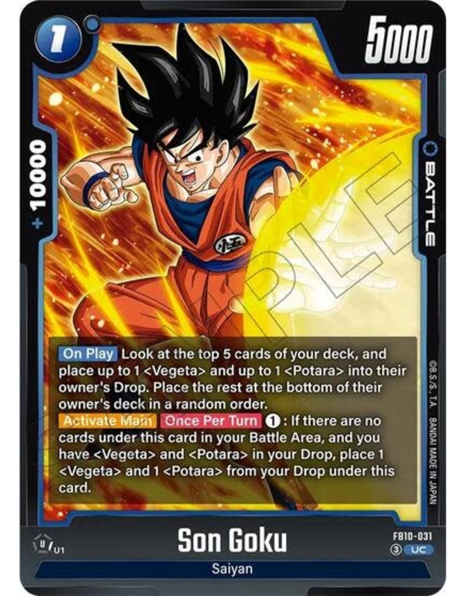 Son Goku - FB10-031 (Normal, Uncommon)