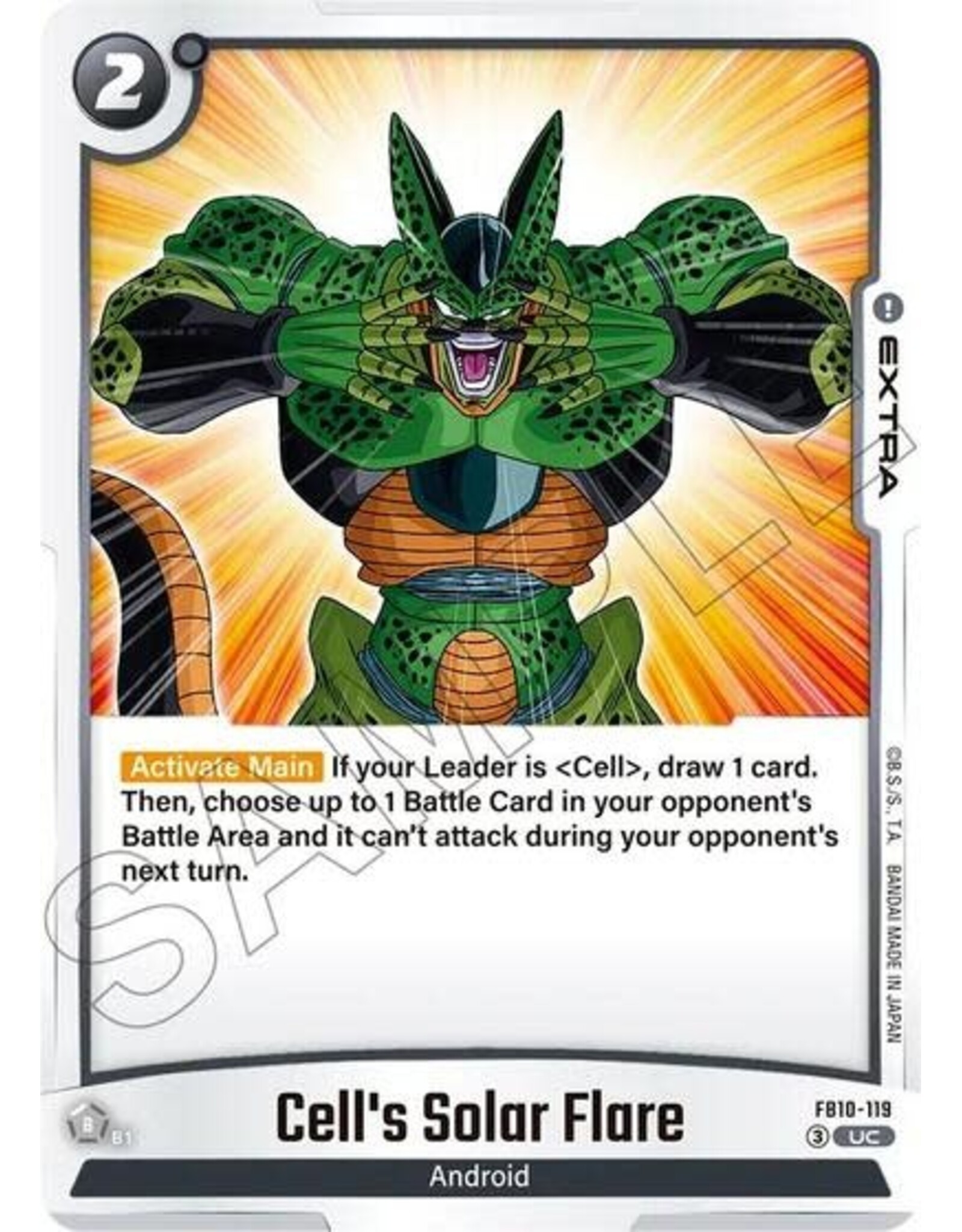 Cell's Solar Flare - FB10-119 (Normal, Uncommon)