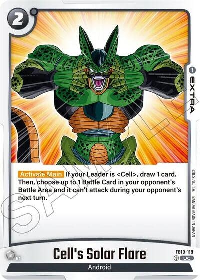 Cell's Solar Flare - FB10-119 (Normal, Uncommon)
