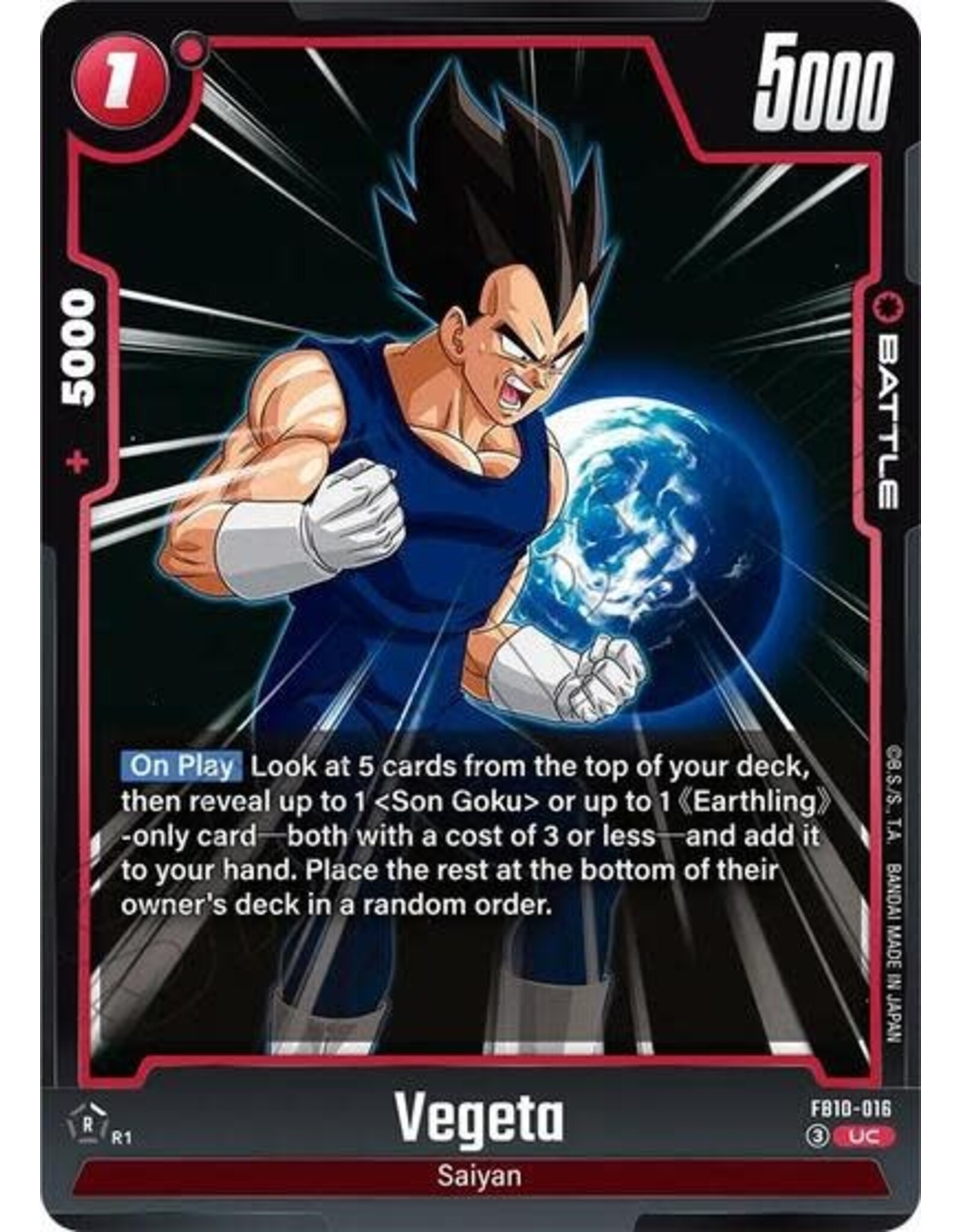 Vegeta - FB10-016 (Normal, Uncommon)