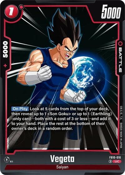 Vegeta - FB10-016 (Normal, Uncommon)