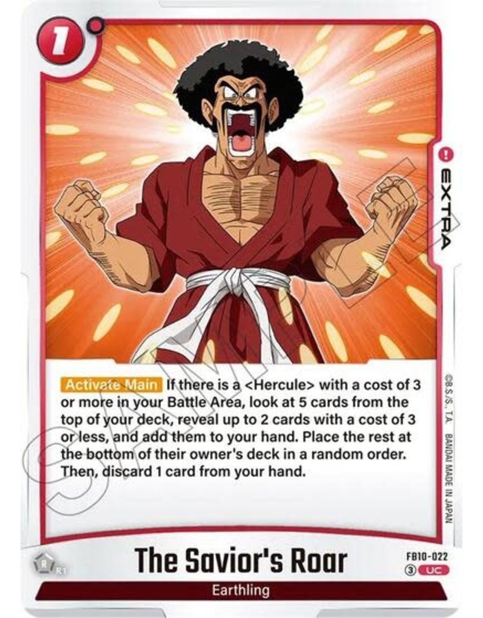 The Savior's Roar - FB10-022 (Normal, Uncommon)