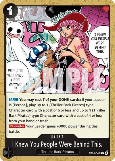 I Knew You People Were Behind This. - EB03-049 (Normal, C)