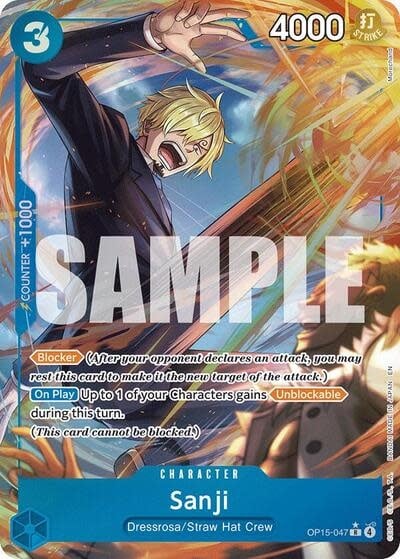 Sanji (OP15-047) (Alternate Art) (Foil, R)