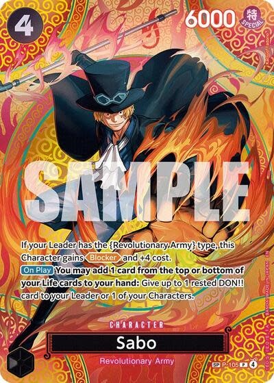 Sabo (P-105) (SP) (Promo) (Foil, PR)