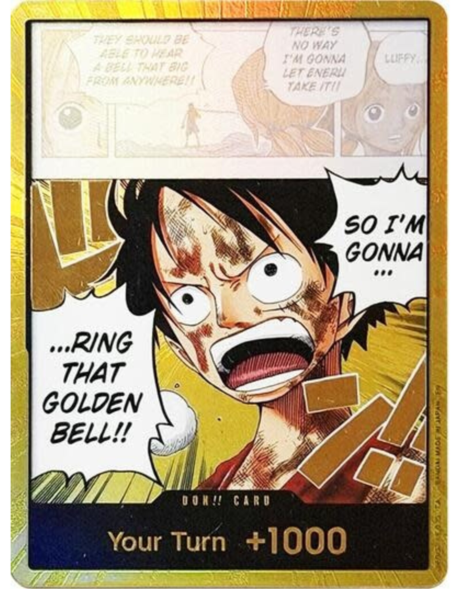 DON!! Card (Luffy) (Gold) (Foil, DON!!) (OP15-EB04)
