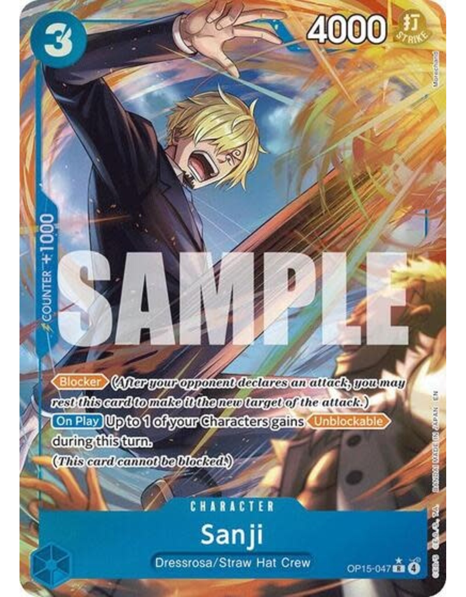 Sanji (OP15-047) (Alternate Art) (Foil, R)