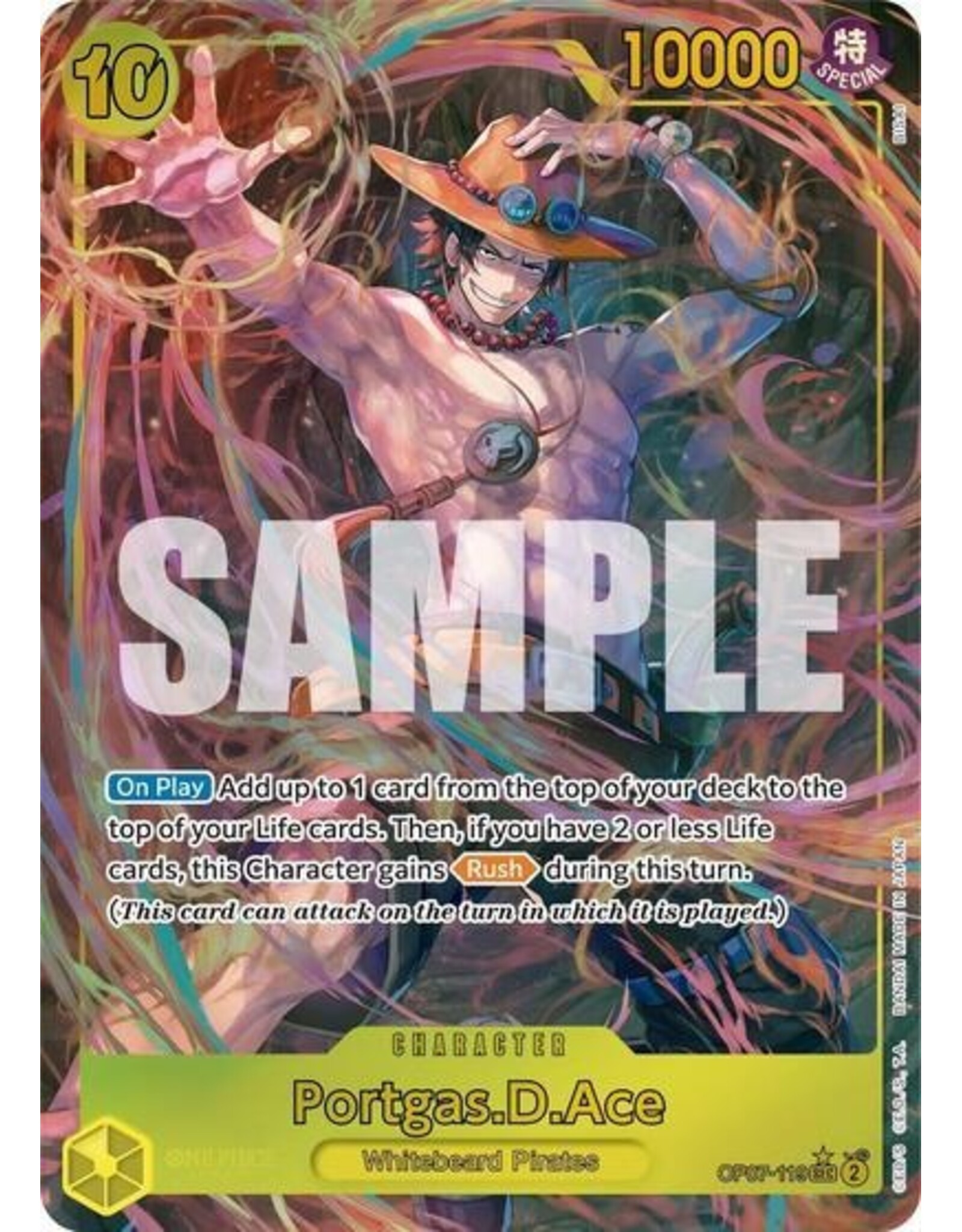 Portgas.D.Ace (119) (Parallel) - OP07-119 (Foil, SEC)