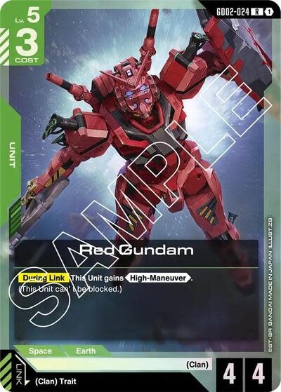 Red Gundam - GD02-024 (Holofoil, Rare)
