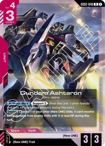 Gundam Ashtaron - GD02-040 (Holofoil, Rare)