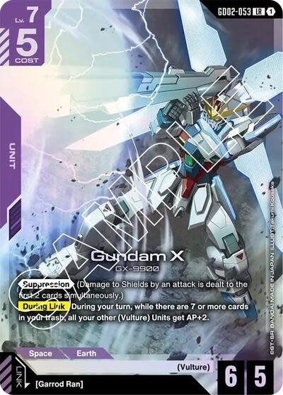 Gundam X (GD02-053) (Holofoil, Legend Rare)