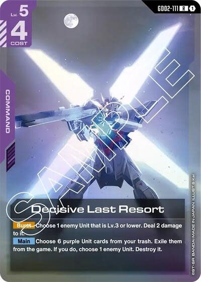Decisive Last Resort - GD02-111 (Holofoil, Rare)