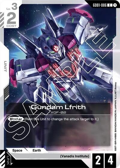 Gundam Lfrith - GD01-086 (Normal, Common)