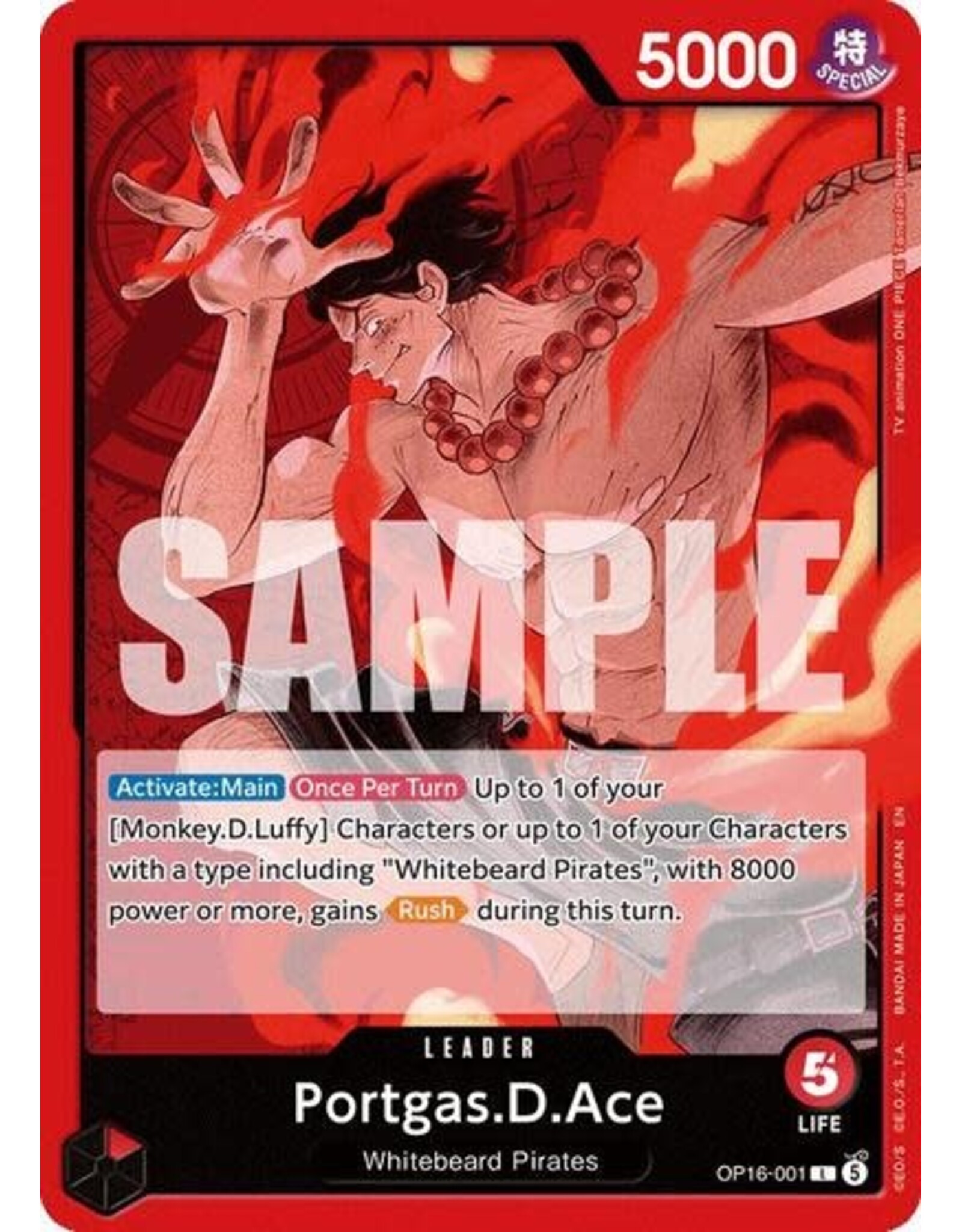 Portgas.D.Ace (001) - OP16-001 (Normal, L)